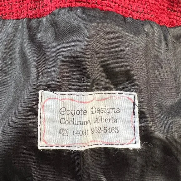 Stunning Vintage Oversized Western Bohemian Blazer Jacket Coat Boho Aztec Tribal - Picture 5 of 9